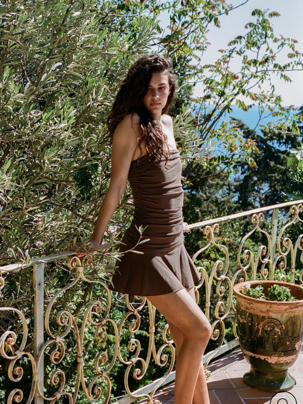 With Jéan Rayna Dress in Brown